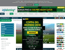 Tablet Screenshot of infobetting.com