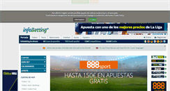 Desktop Screenshot of es.infobetting.com